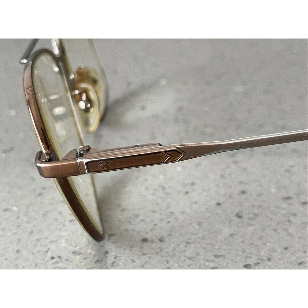 Vintage Rembrand Bronze 145 Eyeglasses Frames ONLY Japan Aviator Oversized